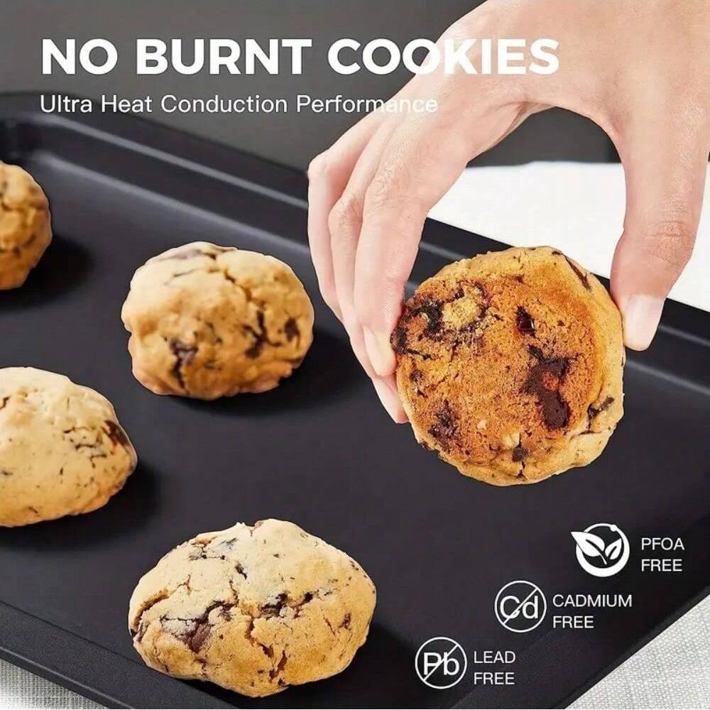 Rectangular Non-Stick Cookie Oven Baking Tray Sheet Carbon Steel Bread Cake Baking Tray Pans Pizza Mold Kitchen Cake Baking Mat