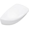 Side Mirror Cover Exterior Rearview Wing Mirror Housing Cap Unpainted White Replacement for Sentra 2012-2019 (without Turning Light Version) Right