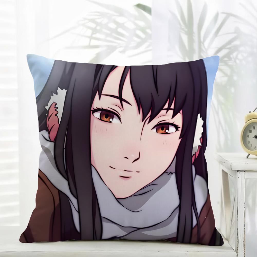 Casual Fashion PParasite Anime Cushion Cover Daily Washable Linen Pillowcase Soft  for Sofa Bed Home Room Decor