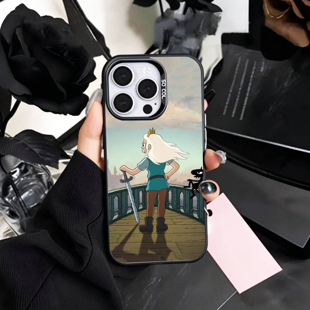 Fantasy D-Disenchantment   Phone Case For iPhone17,16,15,14,13,12,11 Plus,Pro Max Colored Silver Plated Inside Cover