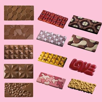 New Silicone Chocolate Mold Many Square Shapes Cake Mould Jelly Candy 3D DIY Kitchen Accessories Reusable Baking Tools