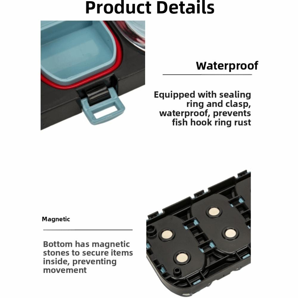 Magnetic Bait Storage Box Easy To Carry Fishing Gear Organizer Gear Fishing Hooks Box Fishing