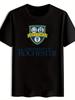 University of Rochester Emblem T-shirt - Black Short Sleeve Crew Neck