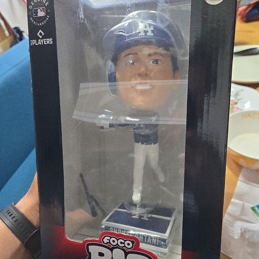 

[USED] FOCO Shohei Ohtani Big Bobblehead Blue Uniform