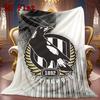 Collingwood FC 2D Flat Pattern Flannel Blanket High quality All Seasons Warmth and Comfort Perfect for Christmas Gifts.DMT0925301
