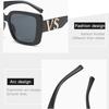 Letters VS Big Square Frame Sunglasses For Men Women Brand Design Luxury Driving Sun Glasses Fashion Vintage Male Female Eyewear