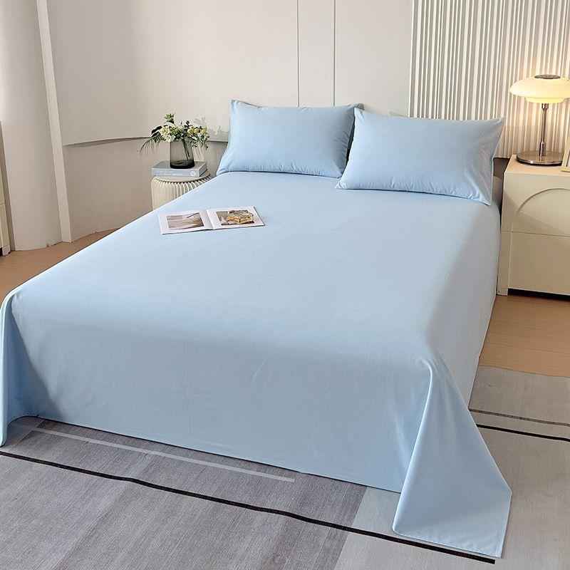 Lenzuolo Spesso Monocolore Stile Ins, Biancheria da Letto Antipolvere per Tutte le Stagioni per Singolo & Matrimoniale, Dormitorio, Casa