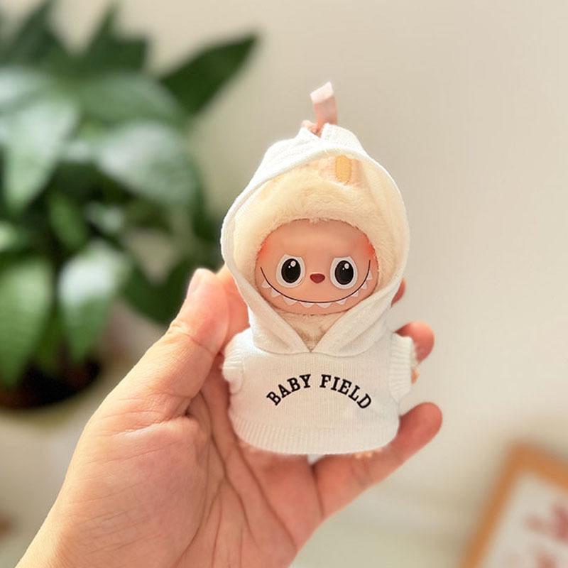 Mini Version 4.0 Vinyl Face Plush Blind Box Doll Clothes Christmas Set Small Nose Gaga Heart Bottom Password