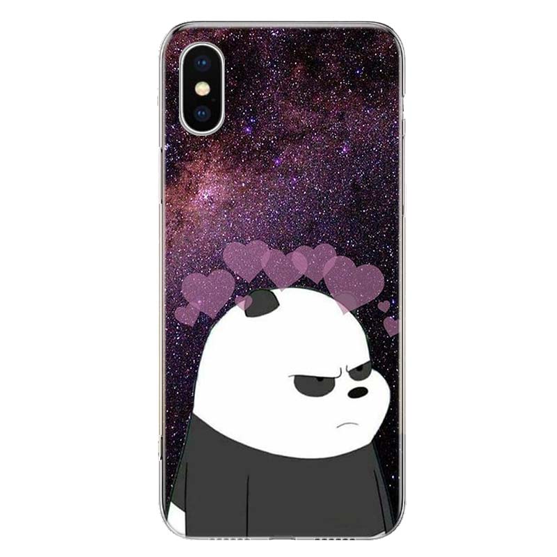 Panda Anime Niedliche Handyhülle für Apple iPhone 11 12 13 Pro XR X XS Max 7 8 6 6S Plus + Mini 5S SE Print Shell Coque Fundas