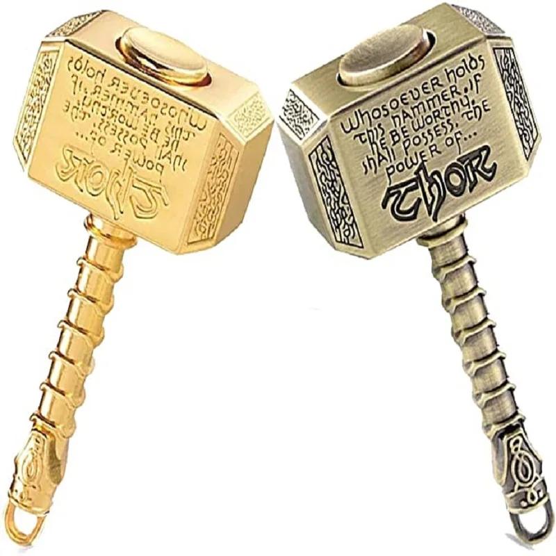 Lustiger Metallhammer Kinetisches Rotierendes Taschenspielzeug Fidget Spinner Geburtstags-Weihnachtsgeschenk Kinder Erwachsene Stressabbau Spielzeug Fingerspitzen-Spielzeug