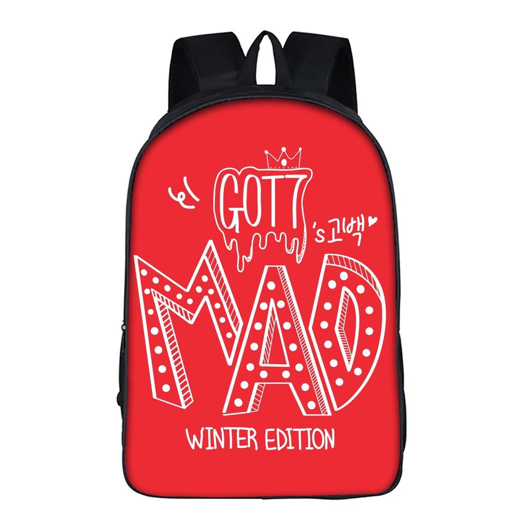 Durable Kpop Got7 Idol Team 3d Print Backpack With Spacious Compartments