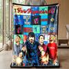 Soft Flannel Blanket Lightweight Cozy Bedroom Living Room CoverFoo Fighters