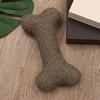Giocattolo per Cani a Forma di Osso Morbido Riempito di Cotone Resistente al Morso con Suono Integrato Giocattolo Elastico da Masticare per Cani