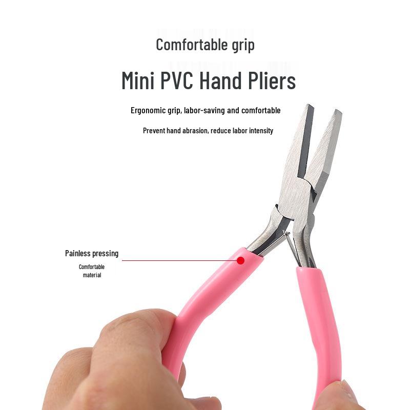 Multifunctional Jewelry Pliers Set: Round Nose, Diagonal Cutting, Mini, and Needle Nose Pliers for DIY Crafts. Flat Nose Pliers