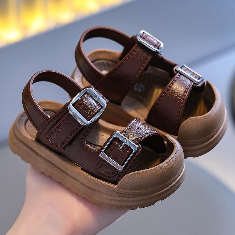 Children's Sandals Summer Boys All Go with The Outside Wear Fashion Non-slip Kids Anti-collision Girls Baby Beach Sports Sandals
