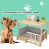 Simple Wooden Dog Bed Multifunctional Bedside Dog House Environmentally Friendly and Practical Pet Bed Light Luxury Dog Room