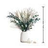 65 Piece Mixed Dried Flower Bouquet for Home Decor Pampas Grass Eucalyptus Natural Floral Arrangement 43cm Tall Vase Display