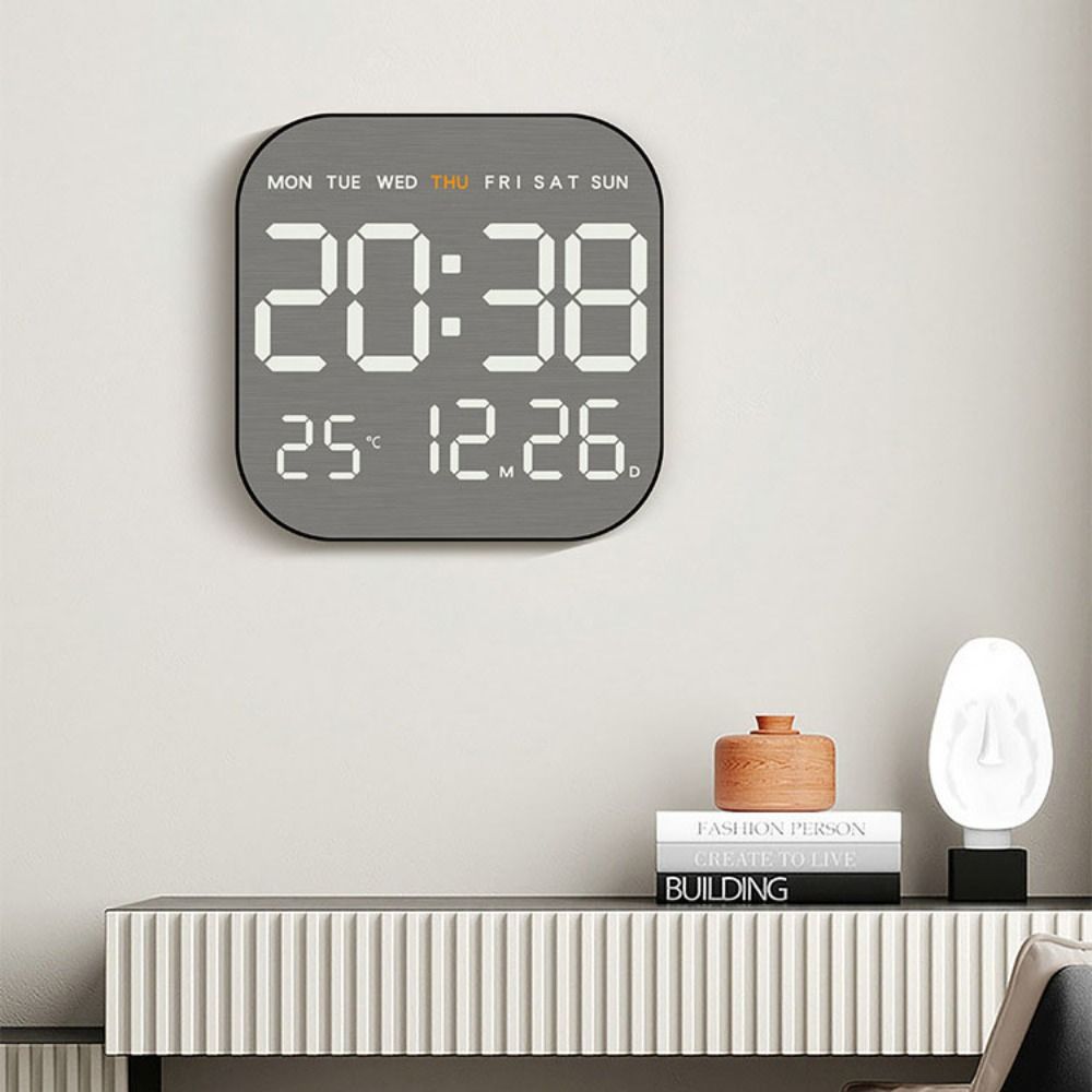 Multi-functional Electronic Wall Clock Wall-mounted Display Table Clock Digital LED Clocks  Bedroom
