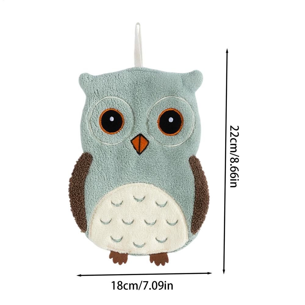 

Cute Hand Towel 22x18cm Cartoon Fabric Hangable Wall Mount Bathroom Kitchen Towel for Home Decor Hotel Couple Housewarming Gift