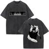 Washed Anime Jujutsu Kaisen Toji Fushiguro Maki Zenin T Shirt Harajuku Vintage Manga Cosplay T Shirts Oversized Cotton Tshirt