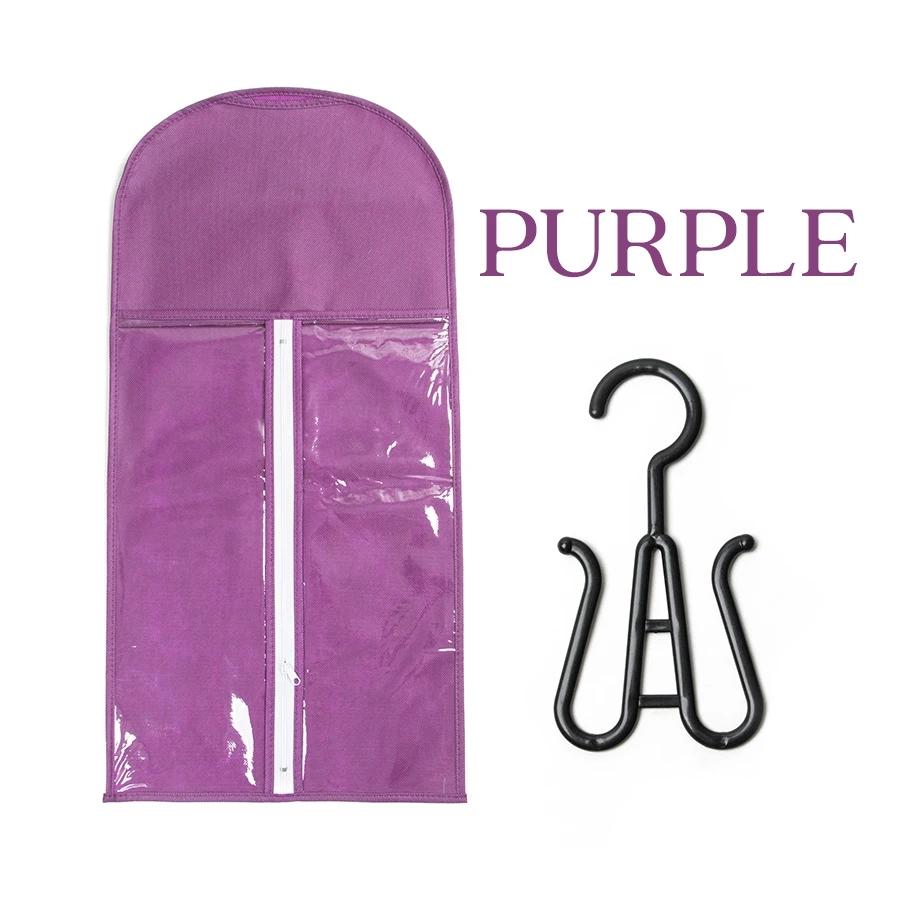 Plussign Wig Storage Bag With Hanger Holder Case Wigs Pouch Water Dust-Proof Organizer Protect For Professional Hair Extensions