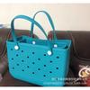 Borse estive carine con buchi Borsa a spalla in EVA Borsa da spiaggia mini in gelatina DIY Borsa a tote