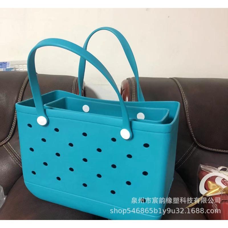 Borse estive carine con buchi Borsa a spalla in EVA Borsa da spiaggia mini in gelatina DIY Borsa a tote
