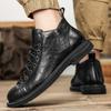Italy Mens Leather Boots Outdoor Business Casual Shoes Man Trend Office Ankle Boot For Men Formal Dress Chelsea Boots For Men