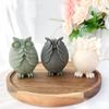 Owl Animal Silicone Candle Molds Epoxy Resin Wax Mold Silicone Animal Shapes Mold for Candle Craft Making Gift Decoration