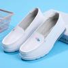 Women's Autumn Genuine Leather Non-Slip Nurse Shoes - Soft Sole & Breathable for Medical Work