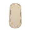 Creative Oval Shape DIY Hand Stitched Woven Bag Cushion Base with Holes Rivet Bottom Accessories