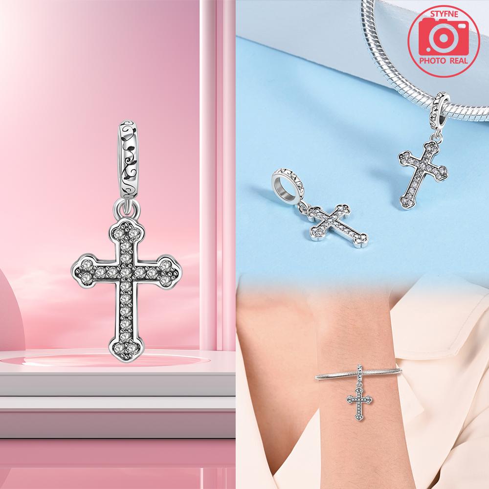 Медный кулон-крест Для шармов Медное покрытие Оригинальный браслет Для изготовления ювелирных изделий