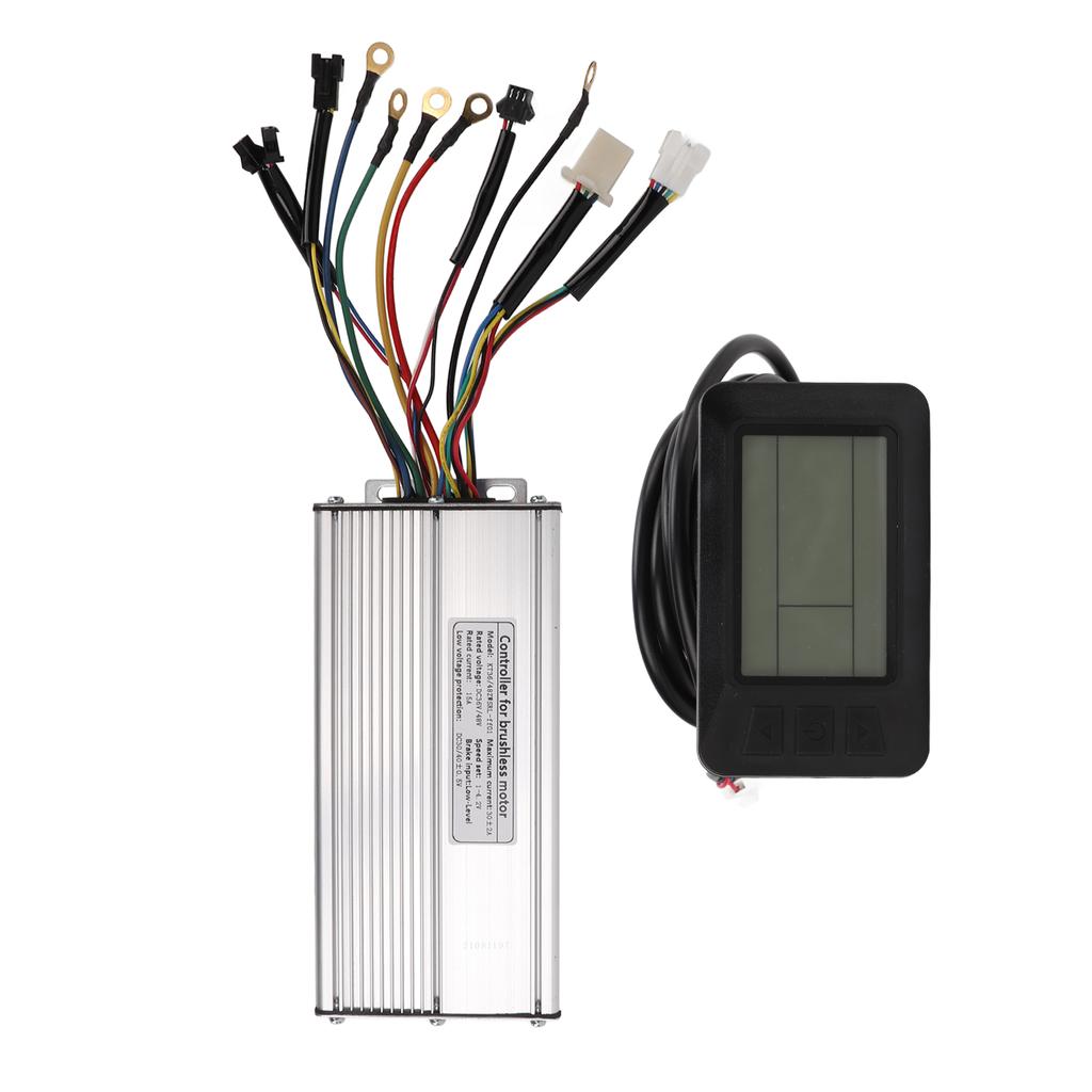 Electric Bike Conversion Kit 30A Controller LCD7U Display Panel Set Common Connecter for 36V 48V 1000W DC Motor