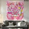 Pretty Cure Wall Tapestry Aesthetic Wall Hanging Printed Fabric Blanket Decorative Tapestries for Bedroom Living Room Home Decor