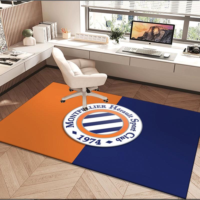1PC rug Montpellier Sport Club Carpet, Chair Rug,Area Rug for Office Bedroom living rooms bedroom, Doormat decor Christmas fan gifts