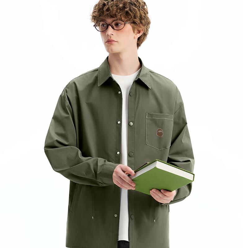 Fingercroxx Men's Casual Loose Fit Shirt Jacket