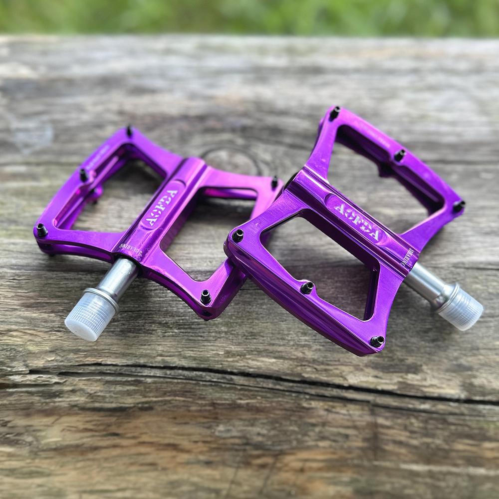 Bicycle Pedals CNC Colorful Aluminum Alloy Ball Bearing Mountain Bike Off-road Accessories