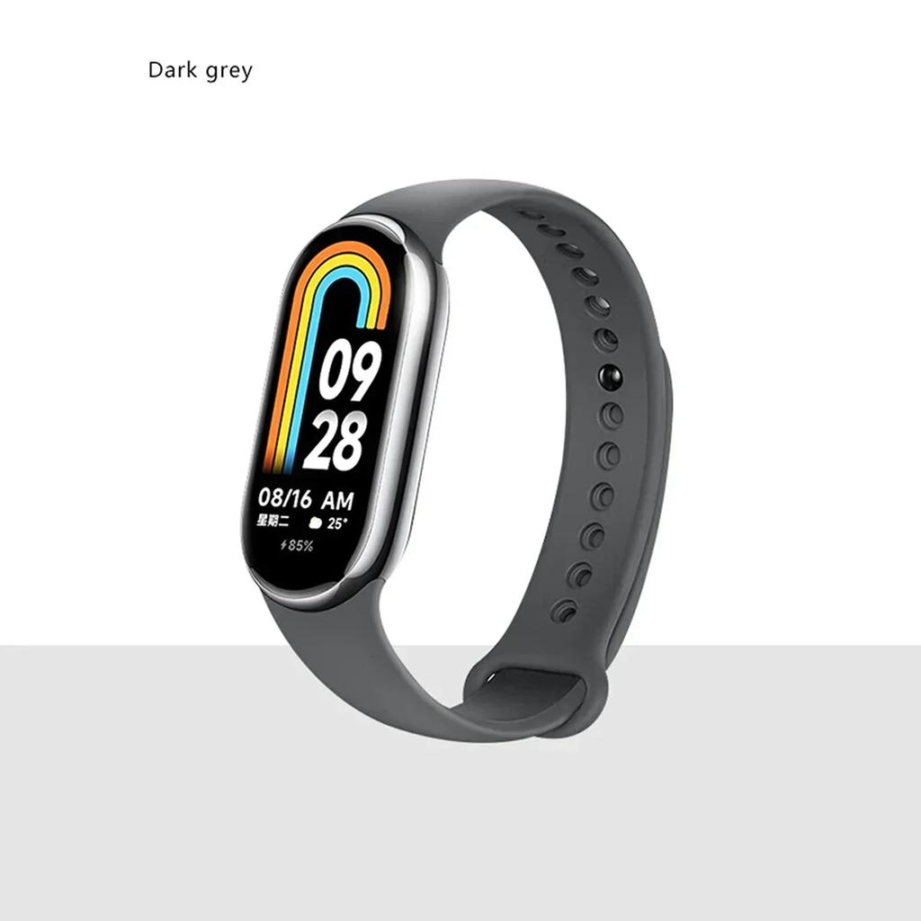 Silicone Strap for Xiaomi Mi Band 9 8 Strap NFC Sports Rubber Bracelet Wristband Pulseira Correa Smart for Mi Band 8/9 Accessory