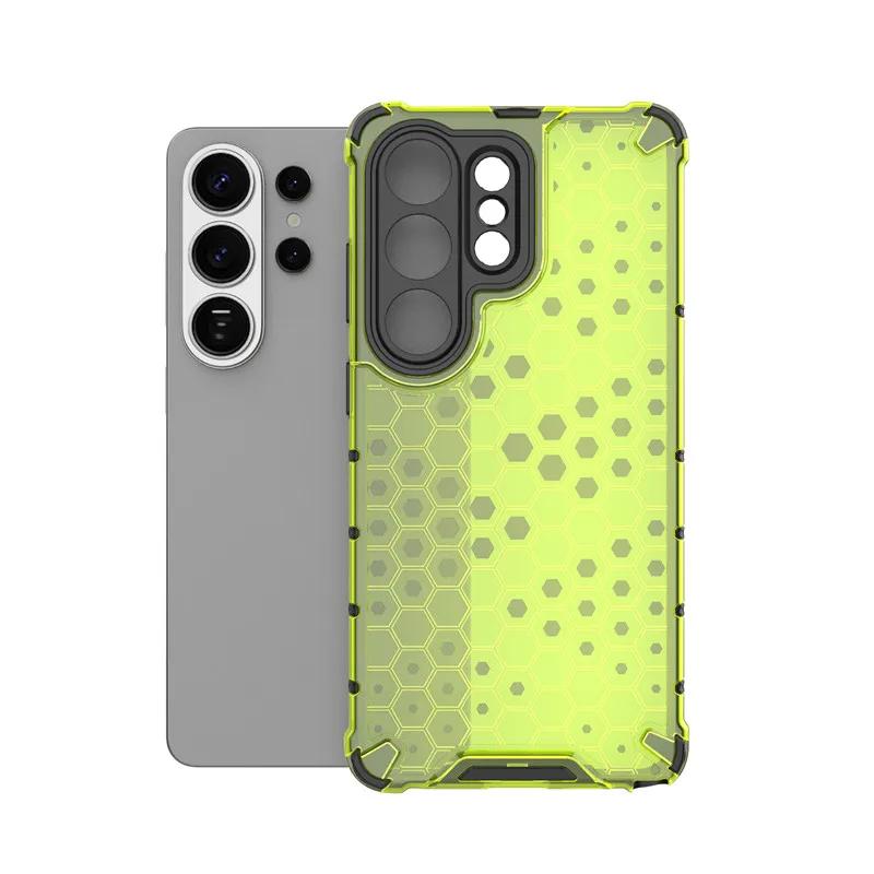 Honeycomb Minimalist Airbag Anti-drop Phone Case for Samsung Galaxy S26 Ultra Edge S26 Camera Protect Second Layer Cover Funda
