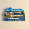 Malaysia Kuala Lumpur Twin Tower 3D Stereoscopic Tourism Souvenirs Resin Painting Decoration Home Refrigerator Magnets