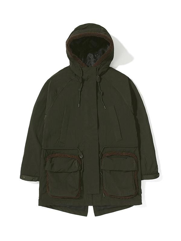 Bbc Earth [Anchorage] Teddy Pocket Padded Jacket_Khaki