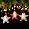 New Christmas decorative sequins pentagram Santa Claus pendant home Christmas tree decoration pendant