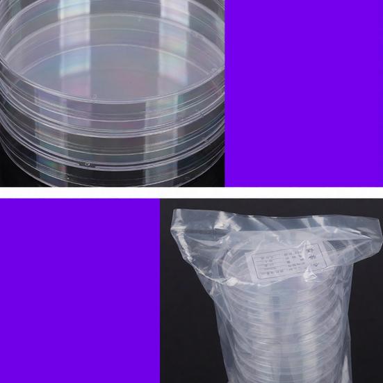 10 sterilisierte, vorgegossene Agarplatten aus Petrischalen für wissenschaftliche Experimente, mikrobielle Kulturen, Laboranalysen und Schulprojekte