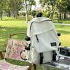 Junior High School Student Schoolbag Men's Solid Color Backpack Women's Travel Backpack