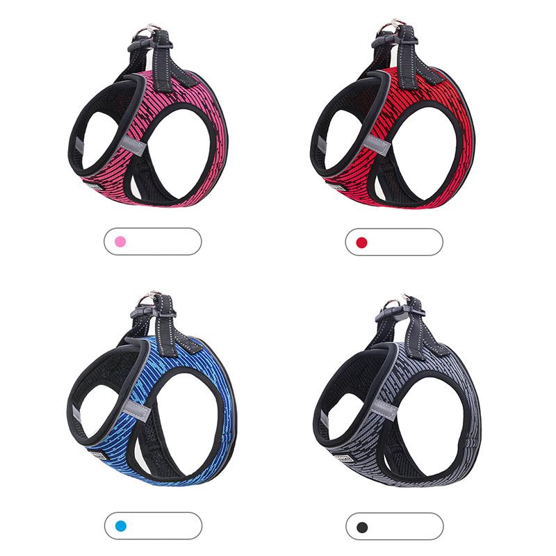 Mesh Dog Harness and Leash Set for Small Medium Dogs Reflective Breathable Puppy Leads French Bulldog Chest Straps Pet Supplies