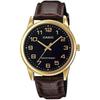 Casio Basic Analogue Men's Watch MTP-V001GL-1B Black Leather Band Water Resistant Classic Design