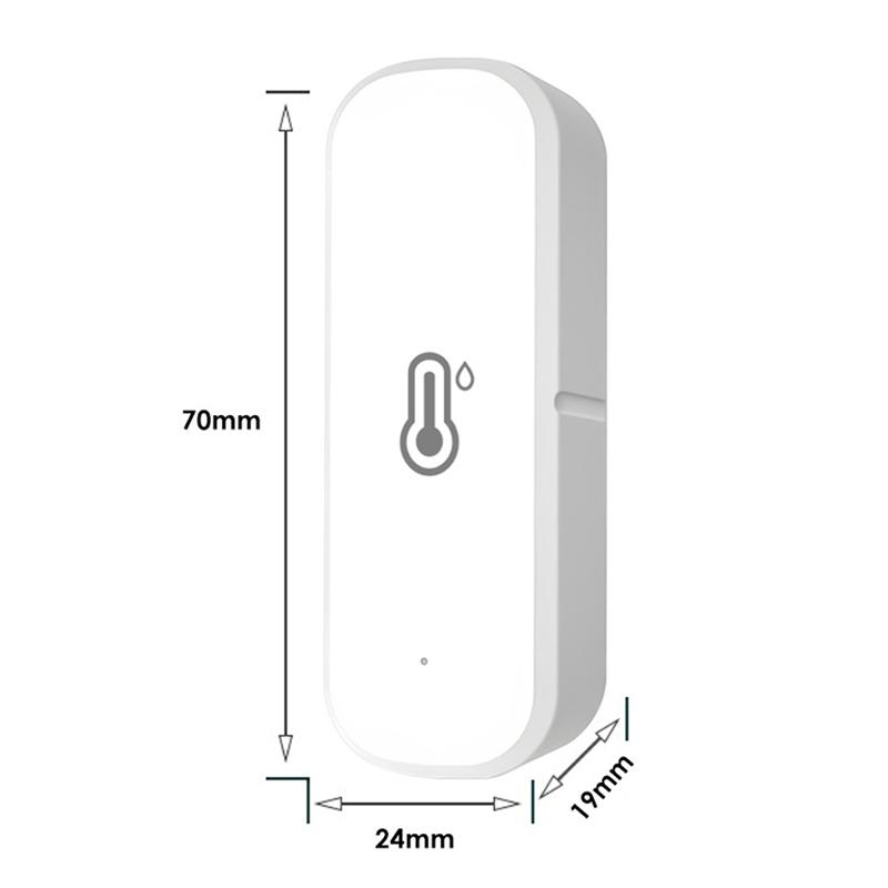 A96I-Zigbee Humidity And Temperature Sensor Smart Hygrometer Thermometer Remote Monitoring And Alerts Smart Home