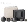 Chaxun Ancient Charm Black Pottery Gongfu Tea Set