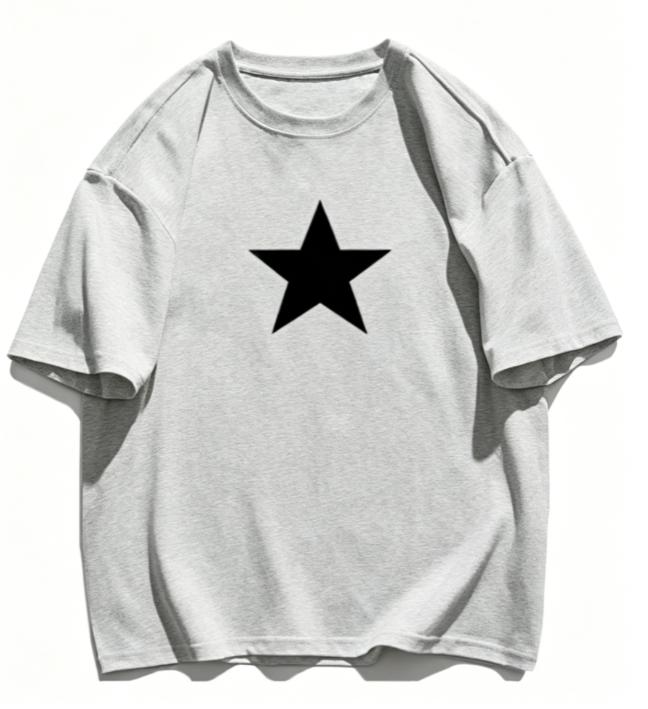 HighQuality Unisexs Summer New Thickened Cotton Short Sleeve TShirt with Premium Printed Design Trendy Moisture Wicking Natural