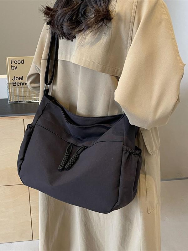 2025 Spring/Summer Versatile Large Capacity Korean Style Tote Bag for Women - Casual and Stylish Cloth Bag for Students
